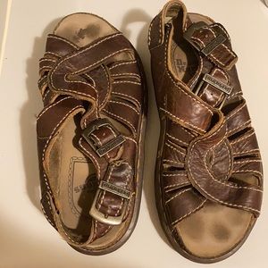 Dr Martens brown leather original sandals size 8